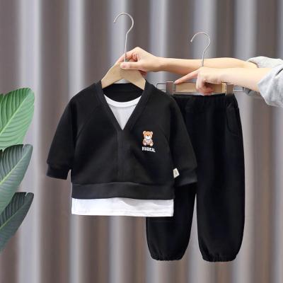 China Boys Clothing Sets Kids Clothes Loose Long Sleeves And Cozy Summer Fabric Newborn Baby Boy Kids Clothes Sets for sale