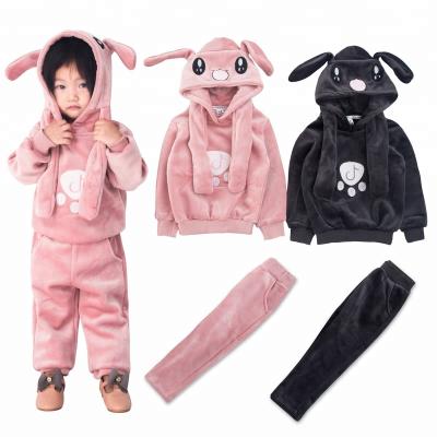 China Conice nini kids outfits spring autumn fashion kids clothing toddler baby boy pleuche suits two piece kid's velor set warm tracksuit tops+pants zu verkaufen