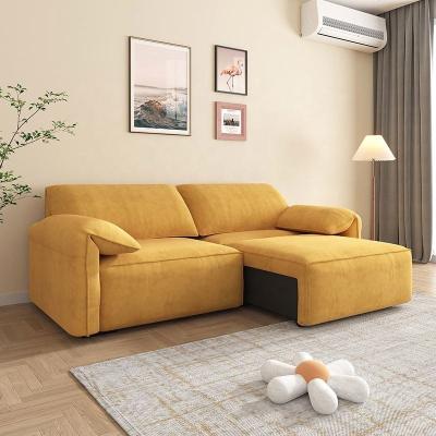 China Sofa bed Multifunctional sofa bed two -person three -person four -person living room small units of elephant ears fabric sofa for sale