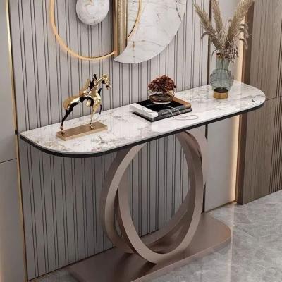 China Strong Creative light luxury door door table shelf aisle decorative cabinet console tables for sale