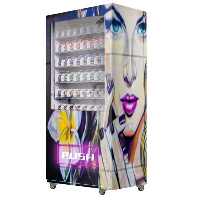 China Hotel Metro Station Mall Touch Screen Custom Whips Vending Machine Wigs Makeup Eyelash Whips Vending Machine for sale