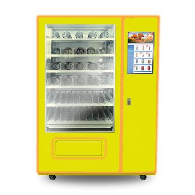 China Custom Hotel Subway Station Shopping Mall Free Cost Logo OEM/ODM Freezer Frozen Food Ice Cream Vending Machine With Elevator System for sale