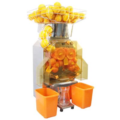 China Hotel Subway Station Shopping Mall Automatic Easy Operate Orange Slate Electric Citrus Juice Squeezer Machine for sale