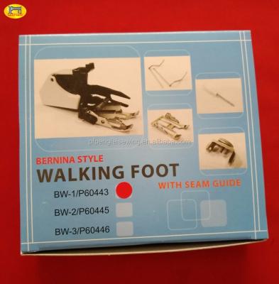 China Household Multifunctional Household Sewing Machine Parts Bernina Style Walking Foot With Sewing Guide BW-1/P60443 for sale