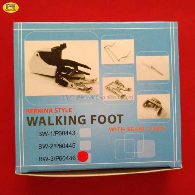 China Household Multifunctional Household Sewing Machine Parts Bernina Style Walking Foot With Sewing Guide BW-3/P60446 for sale