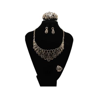 China Fashion Environmental Friendly High Quality Style Four Pieces Gift Jewelry Set For Women Designer Jewelry for sale