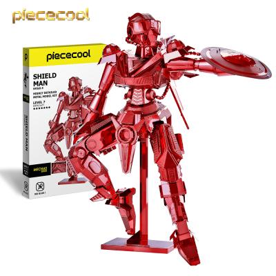 China Superb Model Maker For Adults Metal Puzzle Kits Piececool SHIELD MAN DIY 3D Model DIY TOY Toys Trend 2021 for sale