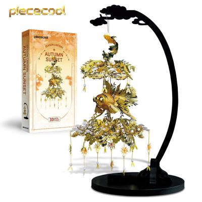 China DIY TOY Piececool Decorative HandCraft Dongguan AUTUMN Cultural Creativity SET DIY 3D Metal Model Jigsaw Puzzle For Home Decoration for sale