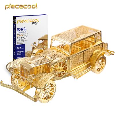 China DIY TOY piececool Diecasts Car Model Collection Decoration Ornaments Classic Car 3D Metla Puzzle For Adults Models Kits Assemble for sale