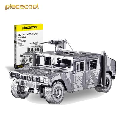 China Military Part Vehicles DIY Model DIY TOY Piececool Educational Toys Take Assemble Truck Car Toy 3D Metal Puzzle For Collectable for sale