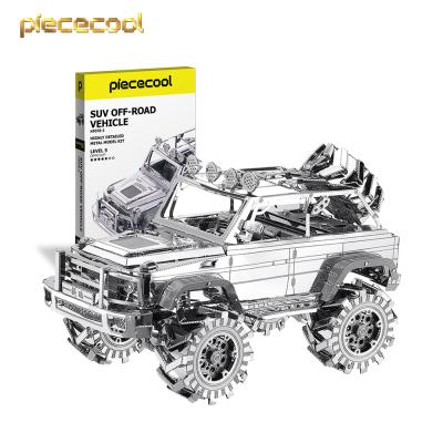 China Brain Teaser Intelligence Toys Model DIY TOY Piececool Custom Design Car Assemble Model Car 3d Metal Puzzle Kit for sale