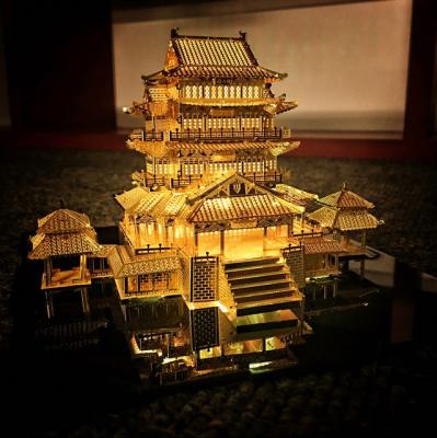 China DIY TOY Piececool Educational 3D Three-Dimensional World Famous Building Jigsaw Popular Jigsaw Metal Jigsaw Diy Creative Toys for sale