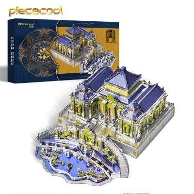 China DIY TOY Model Building Kits 3D Creative Metal Jigsaw Puzzle Piececool 2022 Toy Chinese Famous Architecture DIY Assembly for sale