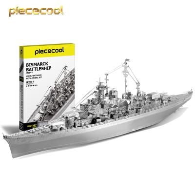 China DIY TOY Piececool Factory Price Popular Military Assemble Warship DIY 3D Model Metal Puzzle Toy Model for sale