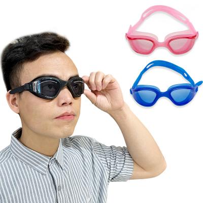 China Myopia PC 2023 In Stock With Easy Adjust Strap Protection Anti Fog Anti UV Glass Swim Packing Myopia Swimming Goggles for sale