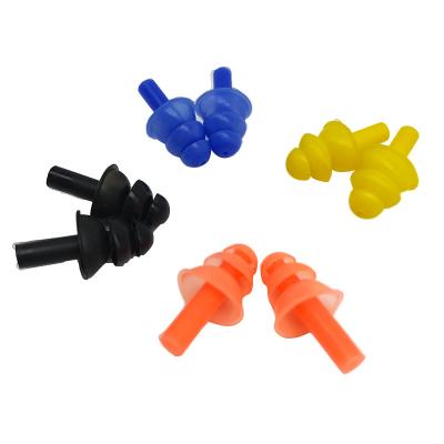 China Safety\Wholesale Reusable Soft\Comfortable\Flexible Soft\Flexible Nose Clip Earplugs Swim Earplugs For Sleeping for sale