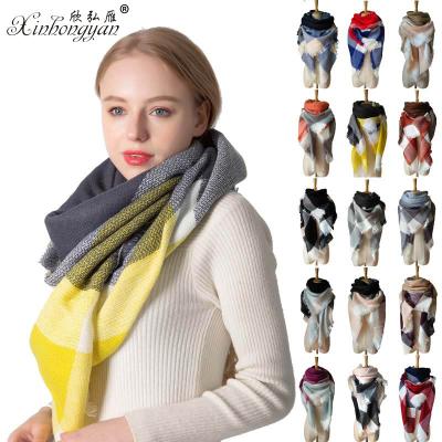 China Cheap Shaped Square Scarf Bufandas Kashmiri Pashmina Scarf Winter Muffler Square Scarf for sale