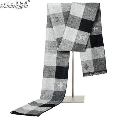 China Yiwu wholesaler cotton muffler scarf jacquard squishy scarves for man 30*180cm 30*180cm for sale