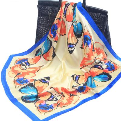 China Wholesale Square Digital Square Printing 60*60cm Square Woman Silk Scarf for sale