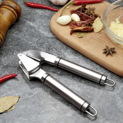 China Viable stainless steel manual garlic press and crusher garlic meat grinder press for sale