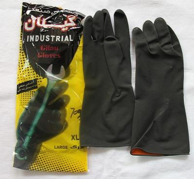 China light industry household latex glove/flockline glove/latex for industrial for sale