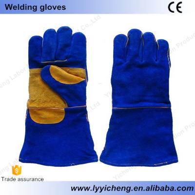 China Kind Cow Split Yicheng Welding Gloves for sale