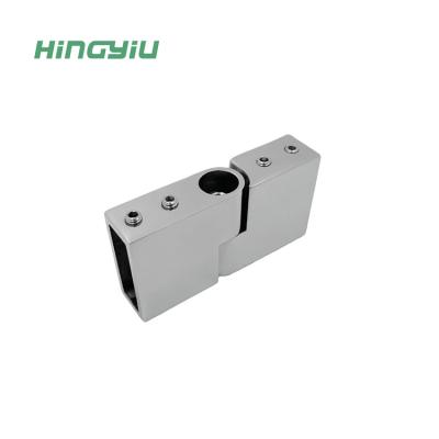 China Easy To Install Connector Glass Sealed Glass To Wall Socket Holder Glass Door Hinge Bathroom Tube Connector for sale