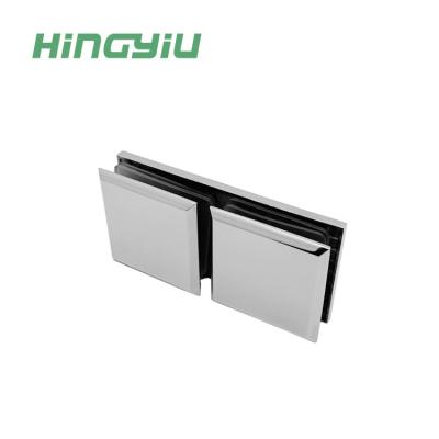 China Easy to Install and Durable Black Square Glass on Glass Clamp 304 Stainless Steel Clips Glass Clamp for sale