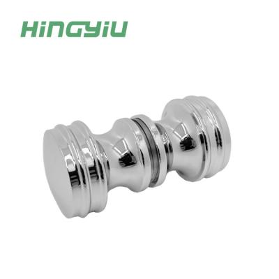 China Premium Aluminum Glass Door Knobs Shower Door Knobs Easy Installation Small Glass Door Handle for sale