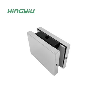 China Glass Thickness: 10-12 mm Tempered Glass Ss304 Patch Fitting Stainless Steel Grass Door Clamp Patch Fitting Frameless Glass Door Bottom Patch Fitting for sale