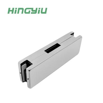 China Glass thickness: 10-12 mm tempered glass aluminum glass patch fixture hardware top or patch fixture door patch bottom fixture for sale