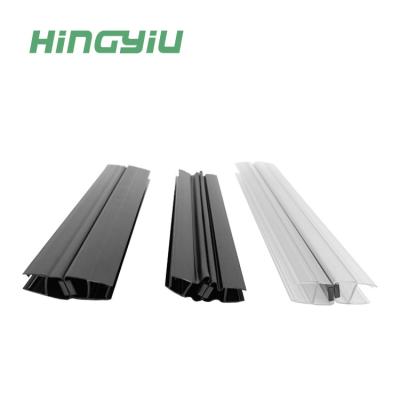 China Easy Installation Plastic Glass Sealing Strip PVC Shower Seal Slatted Door Sealing Strip for sale