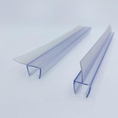 China Easy Installation Sealing Strip Shower Plastic Glass Door Seal Strip Transparent PVC Seal Strip For Glass Door for sale