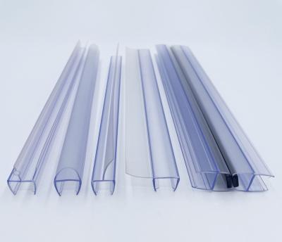 China Shower Door Seal Strip Easy Installation Shower Seal Strip Clear Plastic PVC Door Sealing Strip for sale