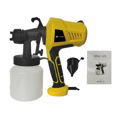 China Paint Electric Spray Gun 400W 800ml HVLP Spray Gun Paint Sprayer Machine For Painting With Adjustable Flow Control Nozzle 2.6mm for sale