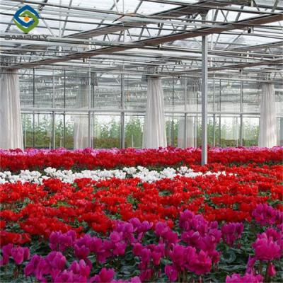 China Invernadero de granja de flores con cuadro de red espacial de acero galvanizado Sistemas eléctricos automatizados en venta