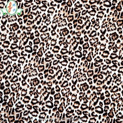 China Plain Leopard Print 4 Way Stretch Fabric Nylon Spandex Fabric For Underwear Bra for sale