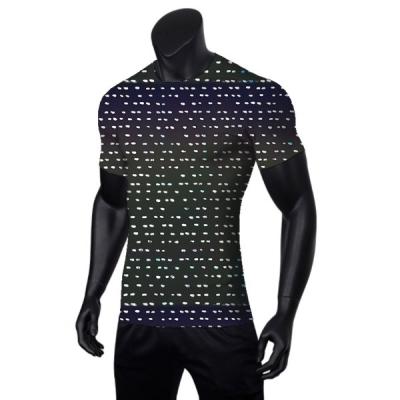 China Stretch fashion hot sale sportswear digital printing reflective fabric for cycling clothes for sale