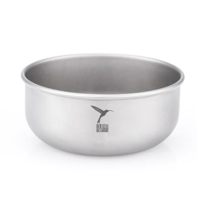 China biocompatible & Corrosion Resistant Durable Dinner Bowl High Temperature Resistant Titanium Bowl for sale