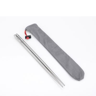 China biocompatible & Bacterial Prohibit Premium Reusable Titanium Square Chopsticks Chopsticks For Wedding Gift Souvenirs for sale