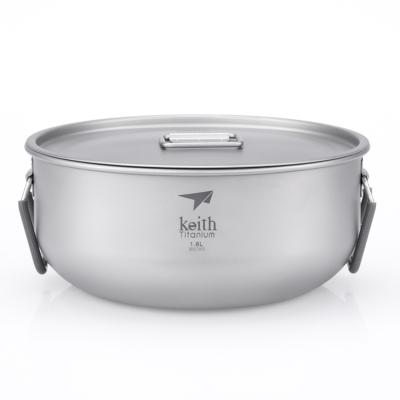 China light & Outdoor Amazon Best Sellers Titanium King Cookware 1.8L Durable Universal Cooking Pot Home for sale