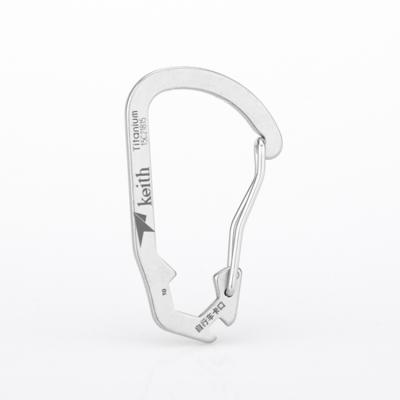 China high strength & High Quality Titanium Carabiner Hook Carabiner Wire Gate Corrosion Resistant Rise Hook For Outdoor Activity for sale