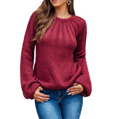 China Anti-Wrinkle Sweater Modern Design Solid Color Fashionable Comfortable Women Knit Casual Women's Multicolor Sweater for sale