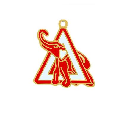 China New Fashion Up-to-date Environmentally Friendly Metal Triangle Letter Delta Letter Charm Sorority Society Enamel Greek Jewelry Pendant for sale