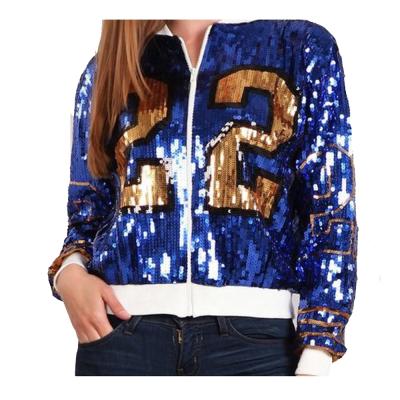 China Viable customize sorority sigma rho streetwear gamma jacket greek letter sequin jacket fashion women coat for sale