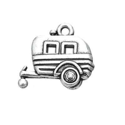 China Environmental Friendly Zinc Alloy Outdoor Camping Travel Canned Ham Travel Trailer Charm Journey Pendant for sale