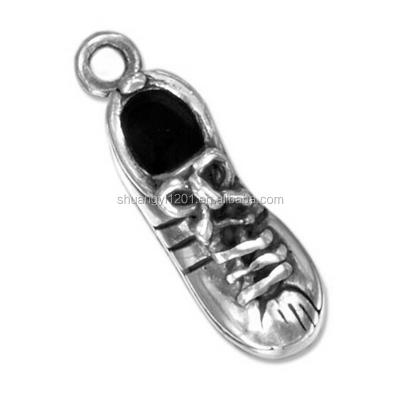 China Environmentally Friendly Custom Made Pendants And Jewelry China Metal Alloy Sport Running Shoe Charms for sale