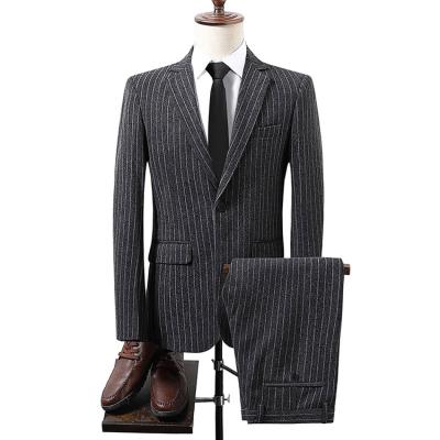 China 2022 Men's Breathable Lapel Suit Single Breasted Two-Piece Thin Suit Pant Suits Wedding Suits For Men for sale