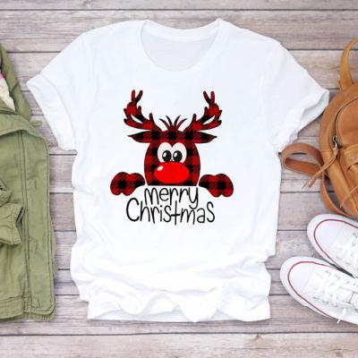 China Christmas Sublimation Embroidery QUICK DRY O-Neck - Custom Stock Shirt Embroidery Pattern T-Shirt for sale