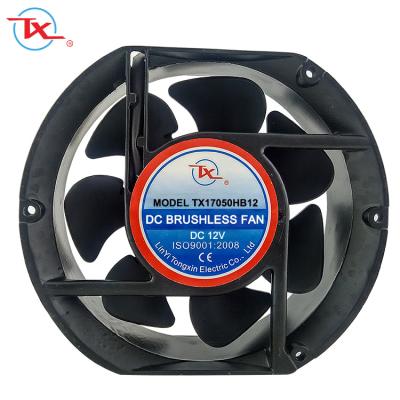 China Fan 12V 24V 48V, 172*150*51mm Aluminum Frame DC Axial Fan, 7 Inch 17CM DC Factory 17050 Brushless DC Fan 17251 for sale